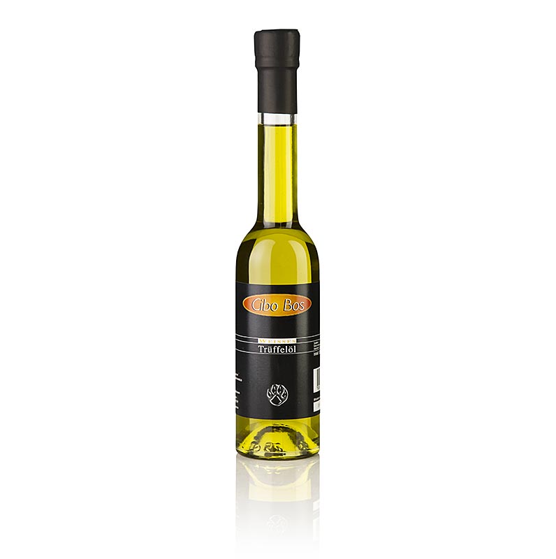 CIBO BOS Olio Extravergine di Oliva al Gusto di Tartufo Bianco (Olio al Tartufo) - 250 ml - Bottiglia