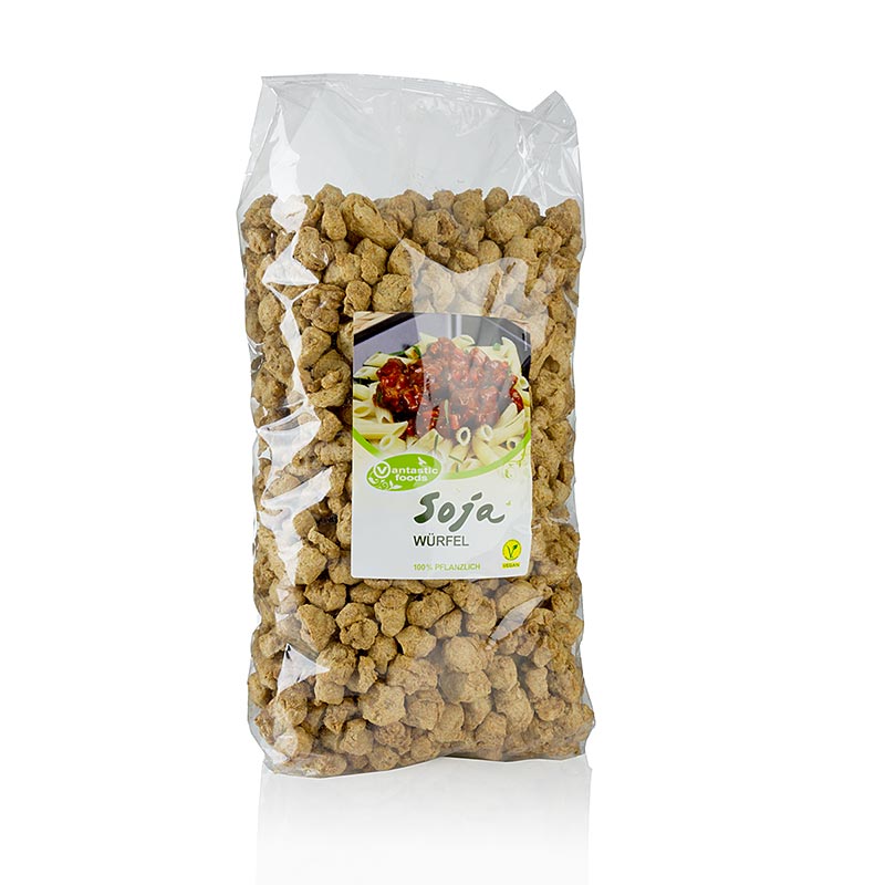 Cubi di soia, vegani, Vantastic Foods - 1,5 kg - borsa