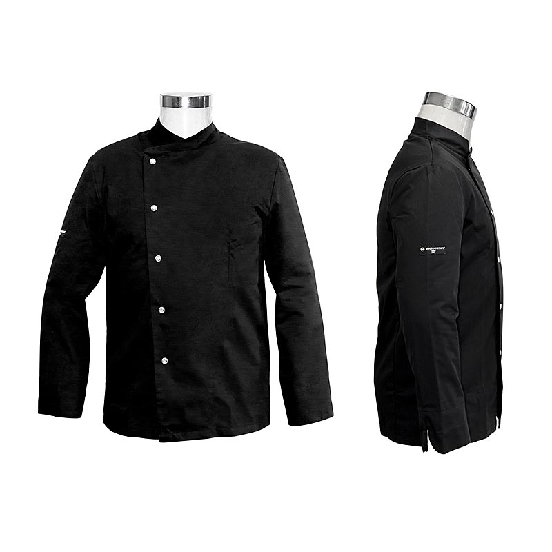 Kochjacke Julius schwarz, Gr. 54, Premium Line, Karlowsky - 1 St - Folie Kochjacke Julius schwarz, Gr. 54, Premium Line, Karlowsky - 1 St - Folie