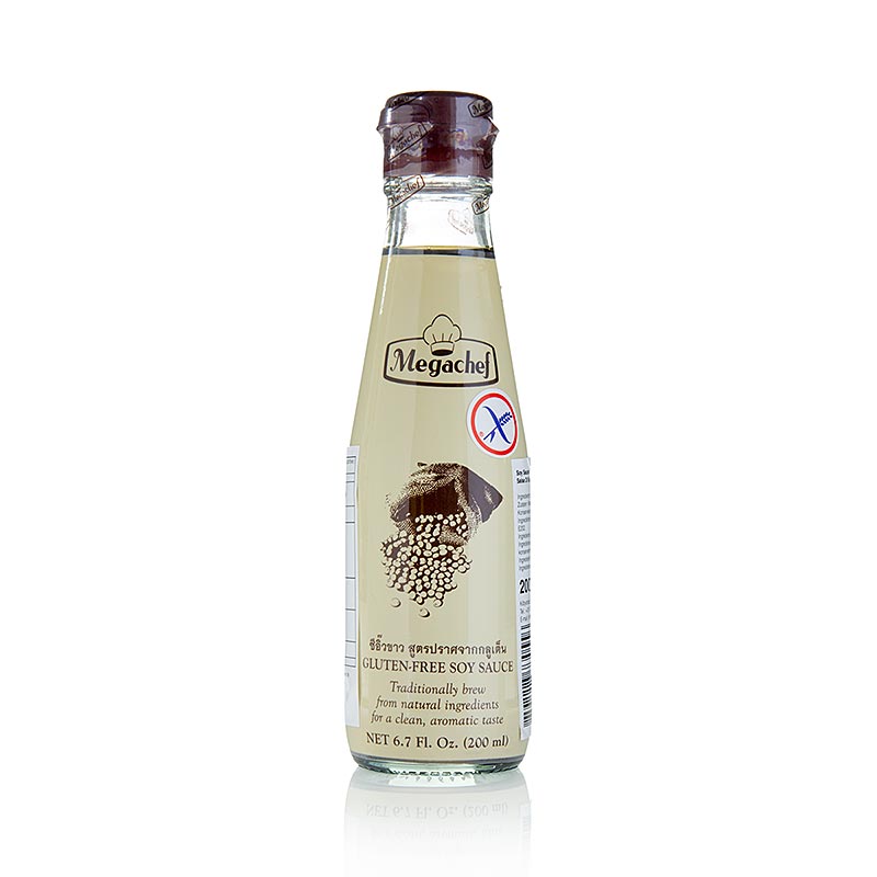 Salsa di soia - senza glutine, Megachef - 200 ml - Bottiglia