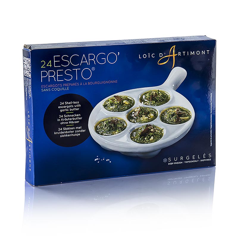 Cargols de Borgonya, amb mantega d`herbes, Loic DArtimont - 250 g, 24 peces - Caixa