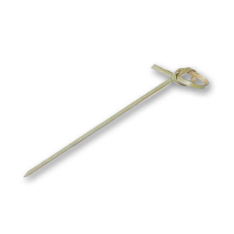 Bambus-Spieße, mit Knotenende, grün, 10 cm - 100 St - Beutel Bambus-Spieße, mit Knotenende, grün, 10 cm - 100 St - Beutel