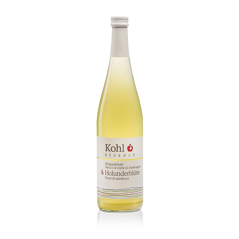 ESSENZA succo di mela di montagna + fiori di sambuco, cavolo cappuccio - 750 ml - Bottiglia