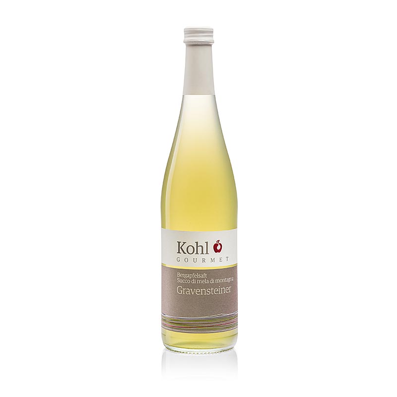 Gourmet fjell eplejuice Gravensteiner, kal - 750 ml - Flaske