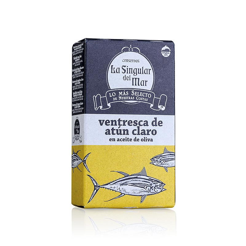 Ventresca - carne di pancetta di tonno pinna gialla, Spagna - 115 g - Potere