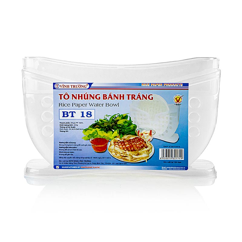 Bacia de imersao de papel de arroz para bandeja, VINH TRUONG - 1 pedaco - Cartao