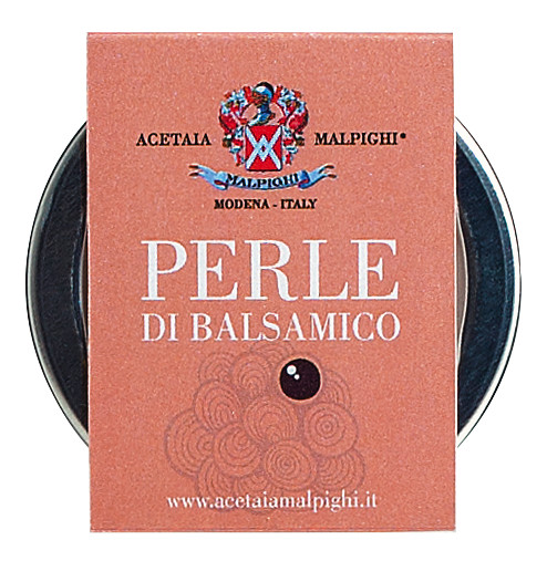 Pearl Balsamiche Nere, Perlas balsamicas, negro, Malpighi - 50 gramos - Vaso