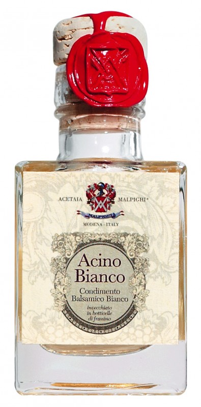 Acino Bianco, Condimento bianco, Condimento Bianco, envejecido durante 5 anos, Malpighi - 50ml - Botella