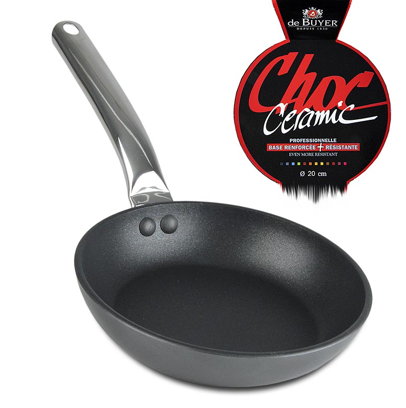 de BUYER Choc Ceramic-Antihaft-Pfanne, Alu-Edelstahl, ø 20 cm, 4 cm hoch - 1 St - Tüte de BUYER Choc Ceramic-Antihaft-Pfanne, Alu-Edelstahl, ø 20 cm, 4 cm hoch - 1 St - Tüte