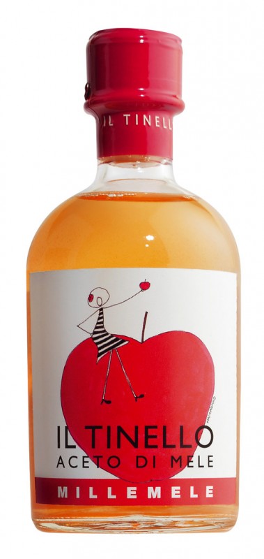 Aceto di mele Il Tinello Millemele, vinagre de manzana, Il Borgo del Balsamico - 250ml - Botella