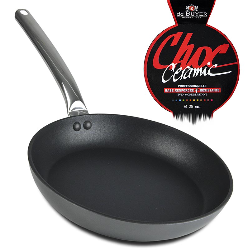 de BUYER Choc Ceramic-Antihaft-Pfanne, Alu-Edelstahl, ø 28 cm, 4,5 cm hoch - 1 St - Tüte de BUYER Choc Ceramic-Antihaft-Pfanne, Alu-Edelstahl, ø 28 cm, 4,5 cm hoch - 1 St - Tüte