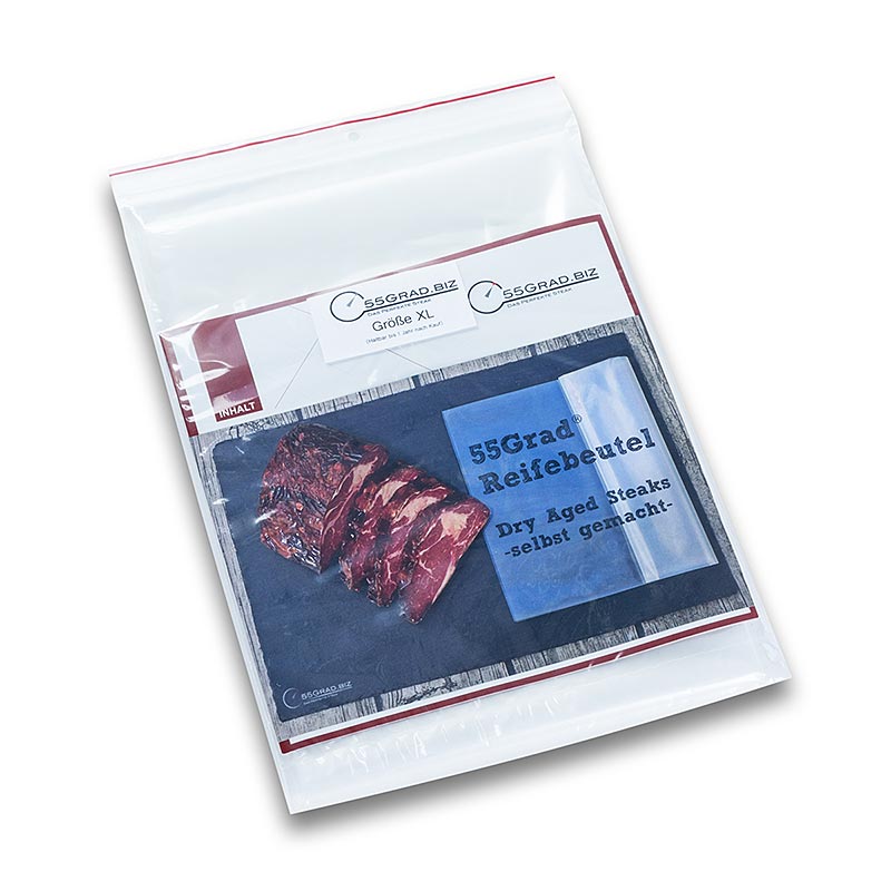 Beg masak membran saiz XL, 400 x 800 mm, untuk daging lembu kering, 55 DEGREES - 5 keping - beg Beg masak membran saiz XL, 400 x 800 mm, untuk daging lembu kering, 55 DEGREES - 5 keping - beg