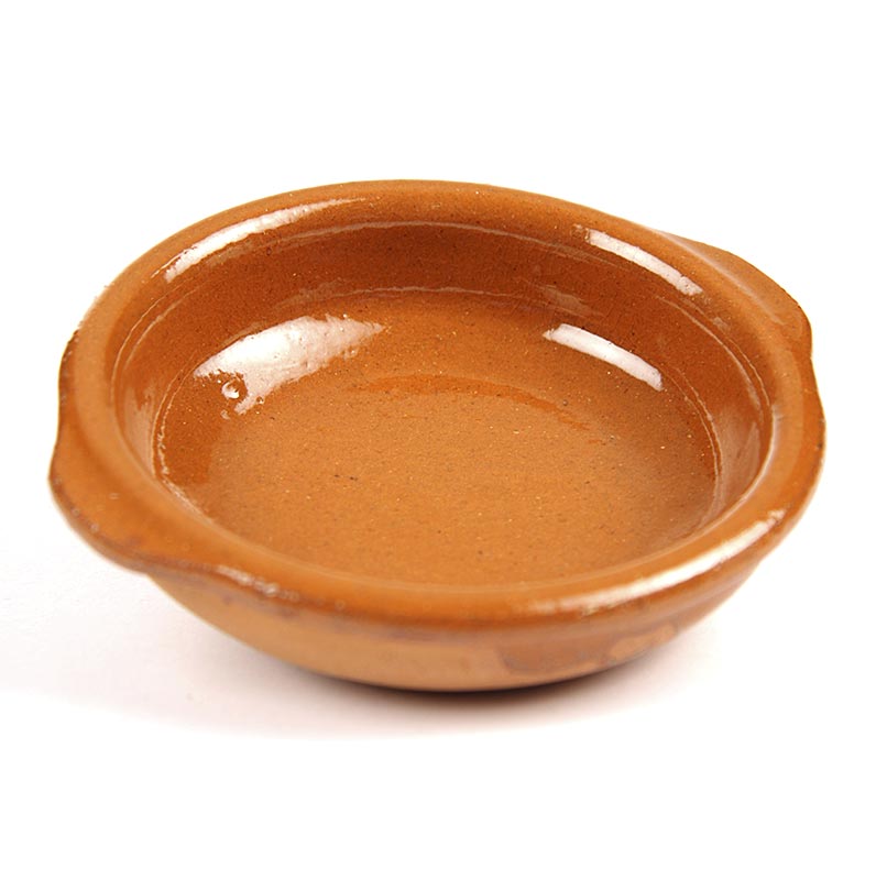Tigela de barro - Cazuela, marrom, esmaltada, Ø 8cm - 1 pedaco - Solto