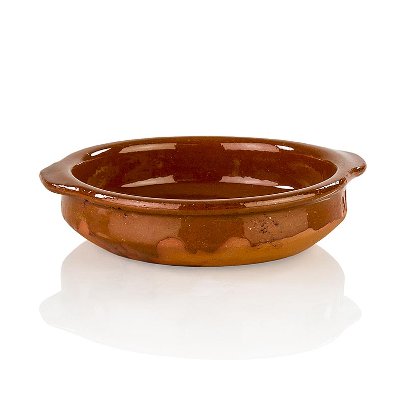 Mangkuk tanah liat - Cazuela, coklat, berlapis, Ø 12cm - 1 keping - Longgar