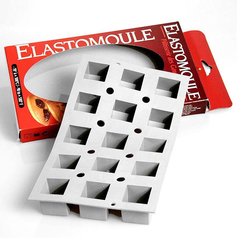 deBUYER Backform Elastomoule, 15 Würfel, a 3,5x3,5cm, 17,5x30cm - 1 St - Packung deBUYER Backform Elastomoule, 15 Würfel, a 3,5x3,5cm, 17,5x30cm - 1 St - Packung