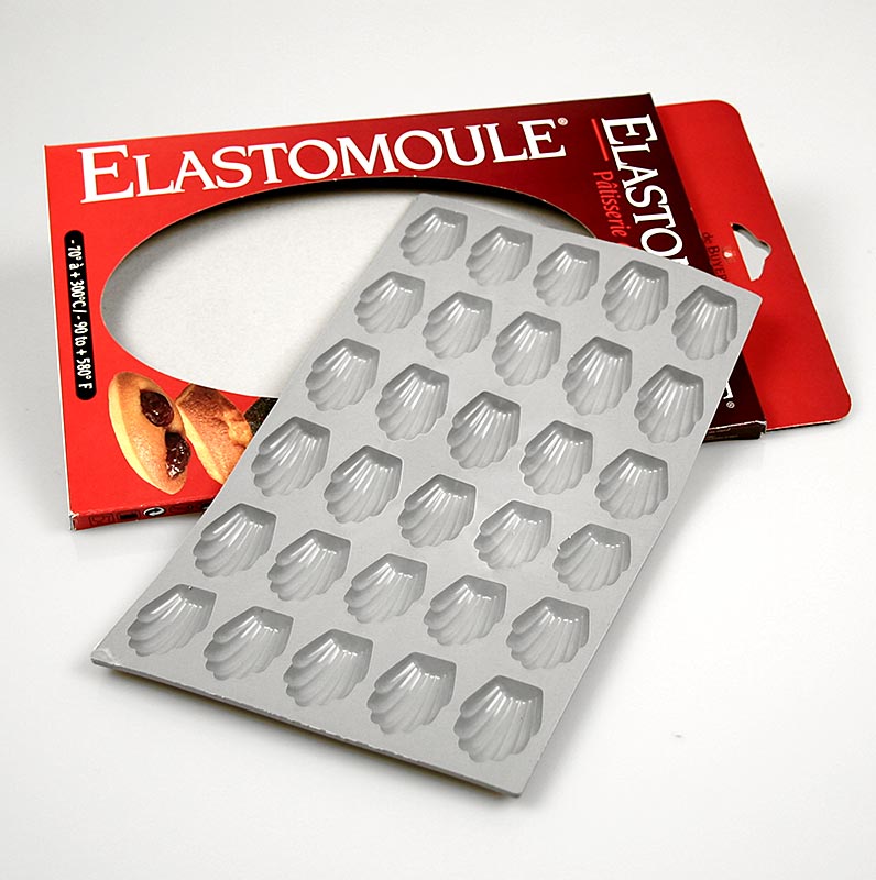 deBUYER Backform Elastomoule, 30 Mini-Madeleines, a 30x40mm, 11mm hoch, 20x30cm - 1 St - Packung deBUYER Backform Elastomoule, 30 Mini-Madeleines, a 30x40mm, 11mm hoch, 20x30cm - 1 St - Packung