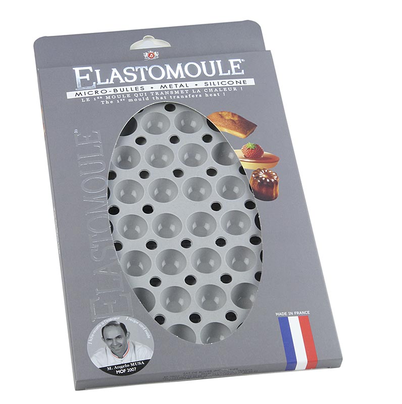 deBUYER Backform Elastomoule, 48 Mini-Halbkugeln, Ø 25mm,1cm hoch, 17,6x30cm - 1 St - Lose deBUYER Backform Elastomoule, 48 Mini-Halbkugeln, Ø 25mm,1cm hoch, 17,6x30cm - 1 St - Lose