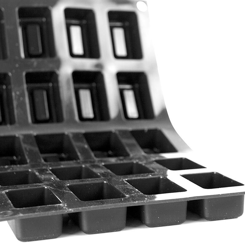 deBUYER Backform Moulflex, 20 Mini-Savarins, 48x28 mm, 21mm hoch - 1 St - Lose deBUYER Backform Moulflex, 20 Mini-Savarins, 48x28 mm, 21mm hoch - 1 St - Lose