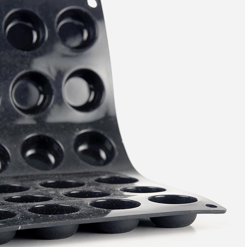 deBUYER Backform Moulflex, 24 Mini-Pomponnettes, ø 30mm, 15mm hoch, 17,5x30cm - 1 St - Lose deBUYER Backform Moulflex, 24 Mini-Pomponnettes, ø 30mm, 15mm hoch, 17,5x30cm - 1 St - Lose