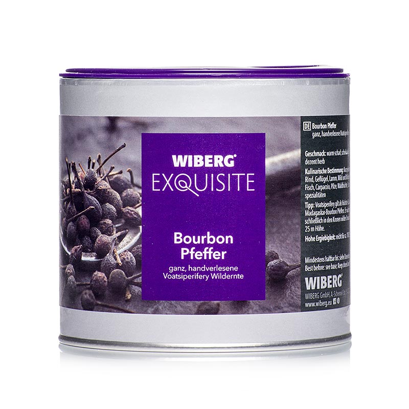 Wiberg Exquisite Bourbon Pepper (Voatsiperifery), kokonaisena - 240 g - Aromilaatikko