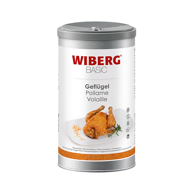 Wiberg BASIC fjaerfe, kryddersalt - 900 g - Aromaboks