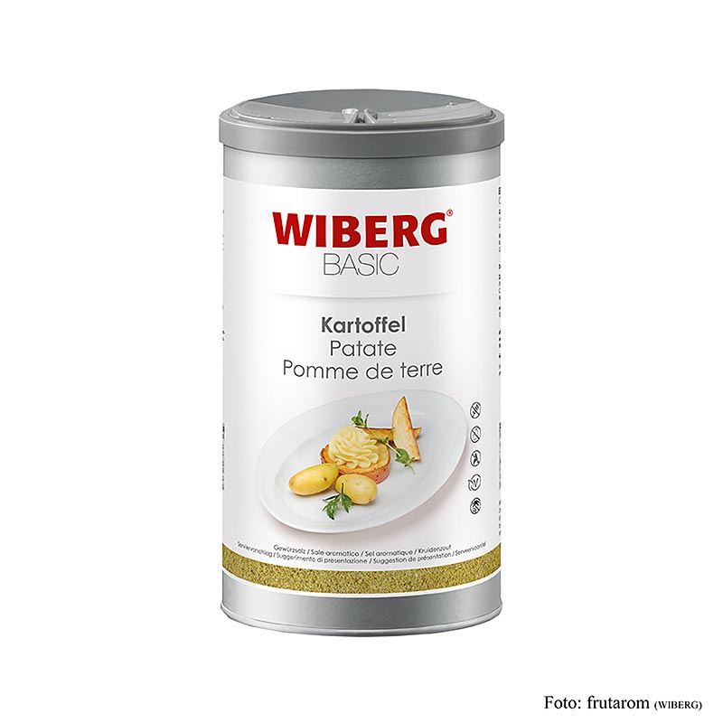 Patata Wiberg BASIC, sal condimentada - 1 kg - caja de aromas