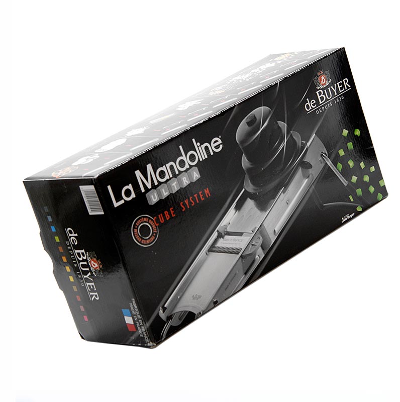 deBUYER Mandoline ULTRA, 2 horizontale +3 Julienneklingen 2,4,10mm - 1 St - Karton deBUYER Mandoline ULTRA, 2 horizontale +3 Julienneklingen 2,4,10mm - 1 St - Karton