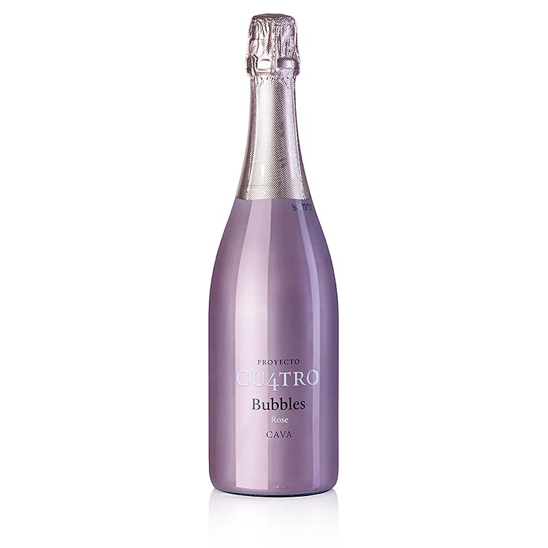 Bodegas Concavins Cava Proyecto Cu4tro Bubbles Rose, brut, 11,5 % til. - 750 ml - Pullo Bodegas Concavins Cava Proyecto Cu4tro Bubbles Rose, brut, 11,5 % til. - 750 ml - Pullo