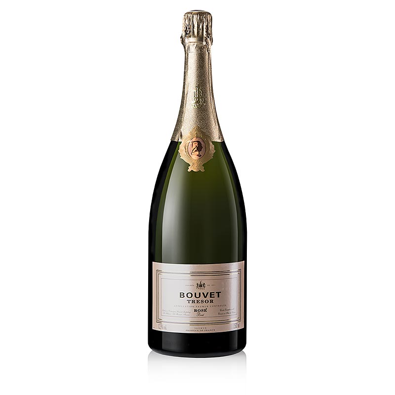 Bouvet Tresor Rose, brut, espumante Loire, 12,5%vol., Magnum 92FF - 1,5L - Garrafa