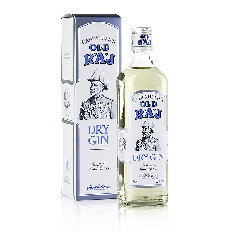 Cadenhead Old Raj Gin, sahrami, 55 % til. - 700 ml - Pullo