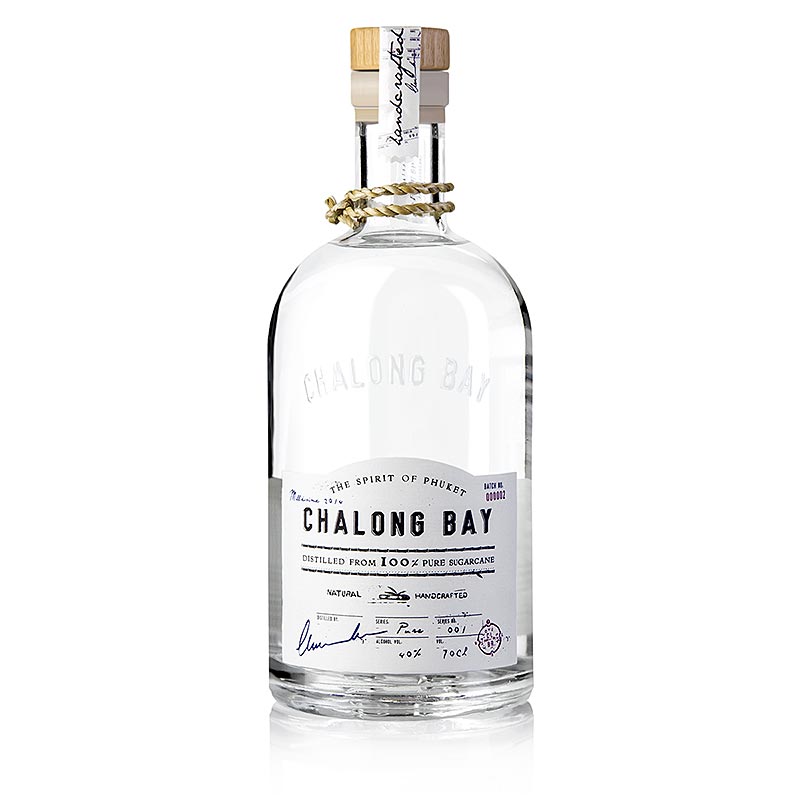 Baia de Chalong, rum branco de cana-de-acucar, 40% vol. - 700ml - Garrafa