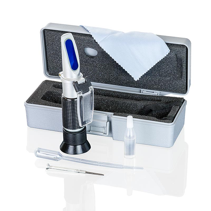 Sokerin mittauslaite Refractometer1010 (nesteille), 0-50° Brix - 1 kpl - Pahvi