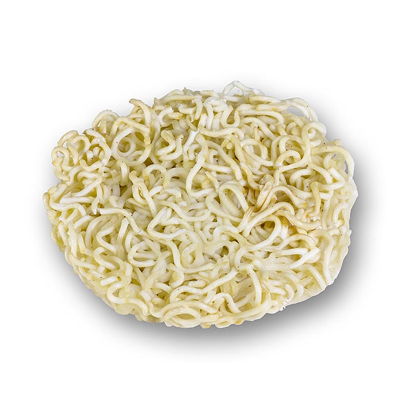 Paezinhos de macarrao Ramenburger The Ramen Company, feitos a mao, Ø 10cm, H 1,5cm - 360g, 8x45g - bolsa