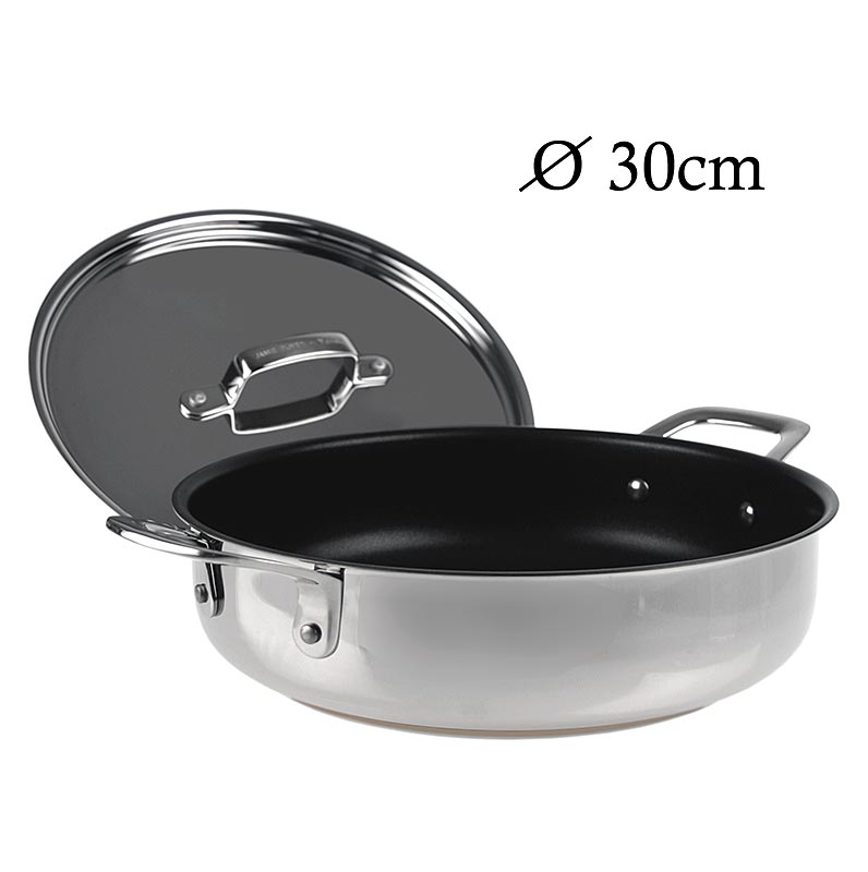 Jamie Oliver - Tefal INOX COPPER INDUCTION, Servierpfanne mit Deckel, ø 30 cm - 1 St - Karton Jamie Oliver - Tefal INOX COPPER INDUCTION, Servierpfanne mit Deckel, ø 30 cm - 1 St - Karton