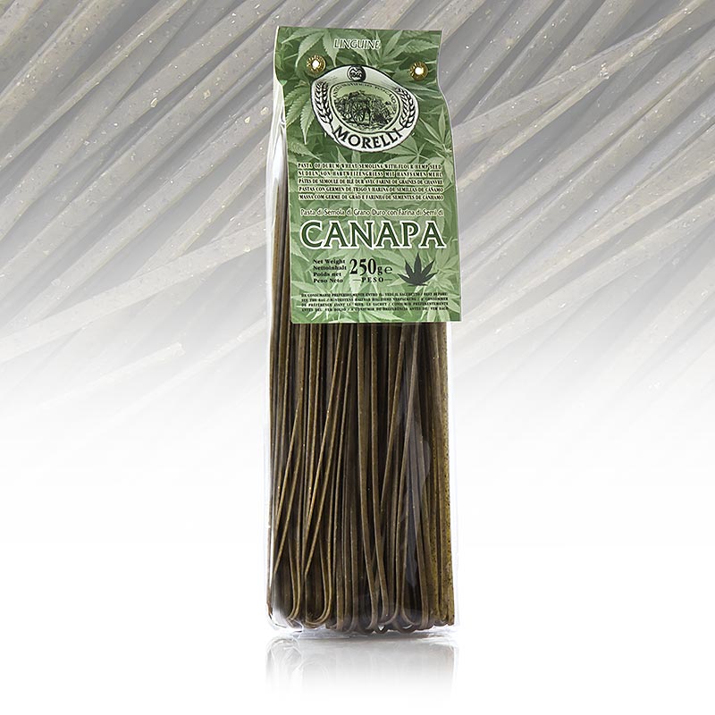 Morelli 1860 Linguine, Canapa, dengan tepung rami - 250 gram - tas