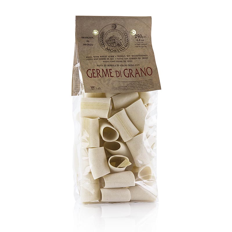 Morelli 1860 Paccheri, Germe di Grano, com germen de trigo - 250g - bolsa Morelli 1860 Paccheri, Germe di Grano, com germen de trigo - 250g - bolsa