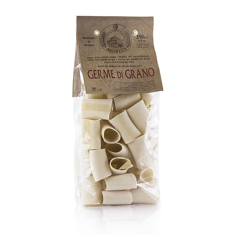 Morelli 1860 Paccheri, Germe di Grano, con germen de trigo - 250 gramos - bolsa