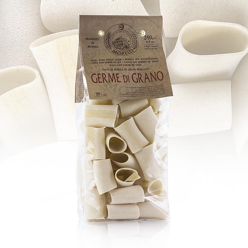 Morelli 1860 Paccheri, Germe di Grano, com germen de trigo - 250g - bolsa Morelli 1860 Paccheri, Germe di Grano, com germen de trigo - 250g - bolsa