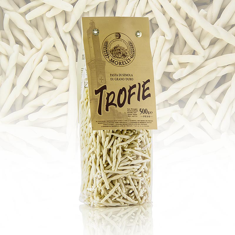 Morelli 1860 Trofie, Germe di Grano, com germen de trigo - 500g - bolsa Morelli 1860 Trofie, Germe di Grano, com germen de trigo - 500g - bolsa