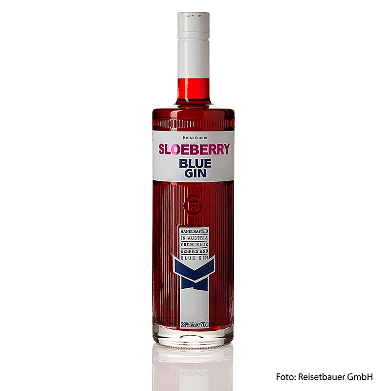 Sloeberry Blue Gin vintaj, minuman keras sloe dengan gin, 28% vol., Reisetbauer - 700ml - Botol Sloeberry Blue Gin vintaj, minuman keras sloe dengan gin, 28% vol., Reisetbauer - 700ml - Botol