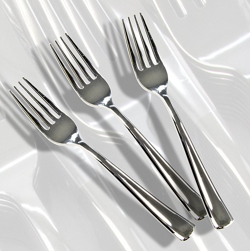 Einweg Silbergabeln, aus Kunststoff, silberfarben, 18,5 cm - 50 St - Karton Einweg Silbergabeln, aus Kunststoff, silberfarben, 18,5 cm - 50 St - Karton