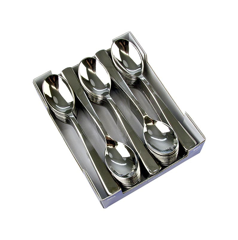 Einweg Silberesslöffel, Kunststoff, silberfarben, 17,5 cm - 50 St - Karton Einweg Silberesslöffel, Kunststoff, silberfarben, 17,5 cm - 50 St - Karton