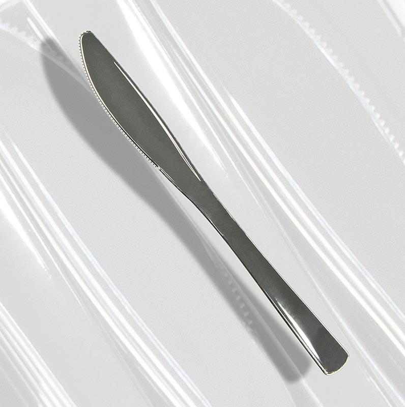 Einweg Silbermesser, aus Kunststoff, silberfarben, 20 cm - 50 St - Karton Einweg Silbermesser, aus Kunststoff, silberfarben, 20 cm - 50 St - Karton