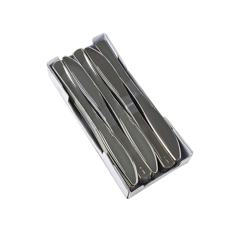 Einweg Silbermesser, aus Kunststoff, silberfarben, 20 cm - 50 St - Karton