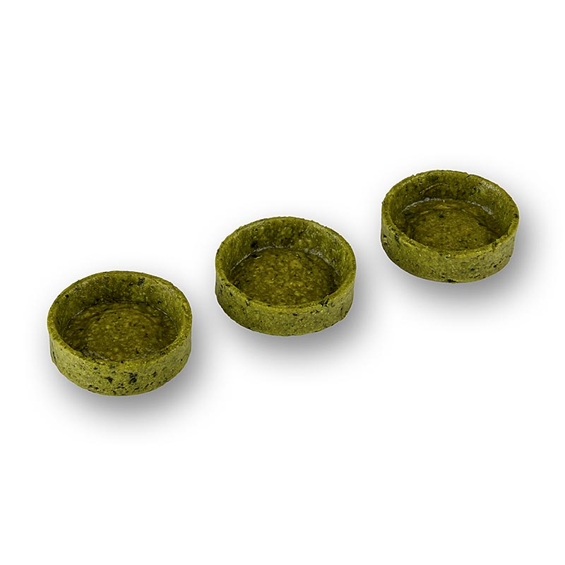 Slim Line Snack Tartelettes, basil, hudhadhar, Ø 35 x 10 mm h - 840g, 210 stykki - Pappi