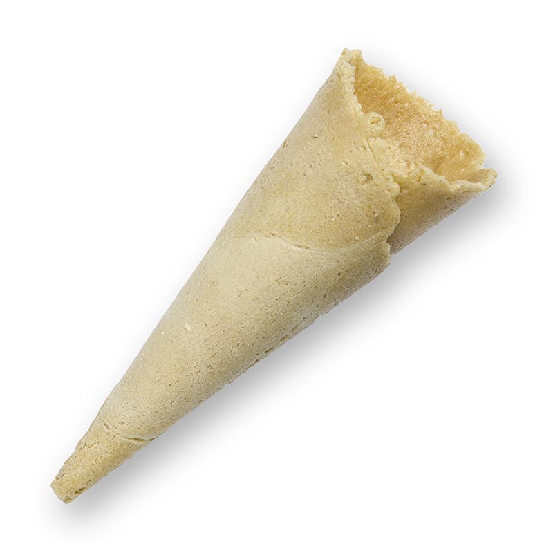 Mini croissant Basic, neutral, Ø 2,5x7,5cm, med vaffelhallare - 286 stycken - Kartong