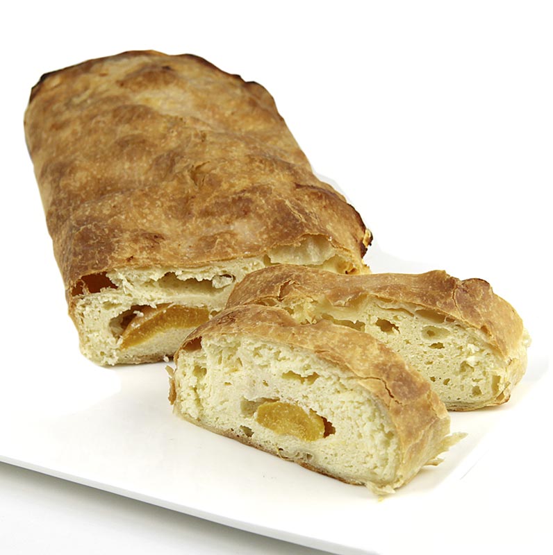 Sweet Classics - Strudel de damasco com quark / requeijao, 30x12cm - 2kg, 2 x 1000g - Cartao