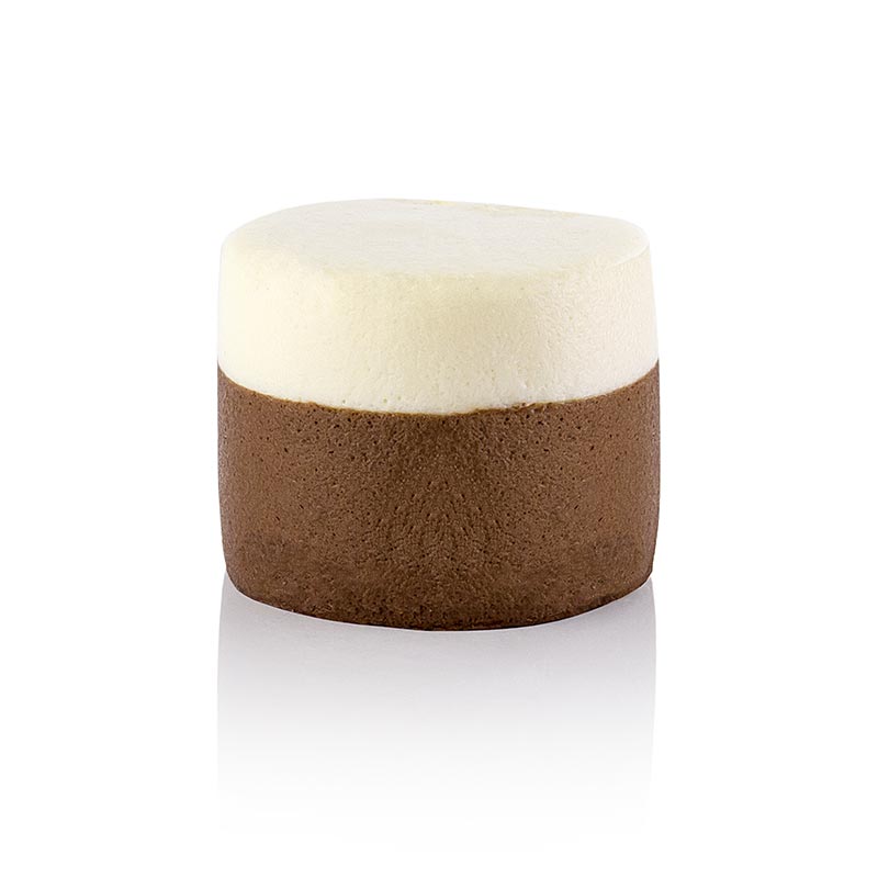 Dolci Classici - Cupcakes con mousse al cioccolato fondente bianco - 850 g, 16 confezioni da 80 ml - Cartone