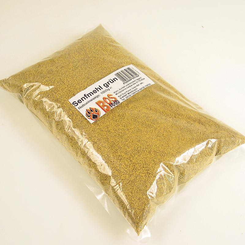 Farinha de mostarda, verde - 1 kg - bolsa
