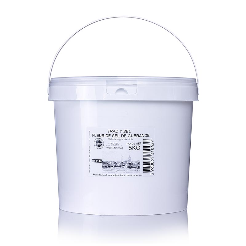 Fleur de Sel, Guerande / Ranska, SMM, TradySel - 5 kg - Pe ampari